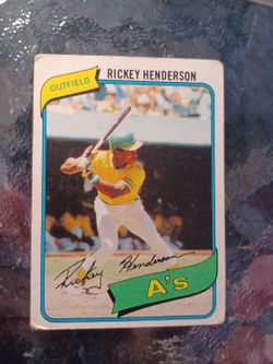 Ricky Henderson rookie card #482