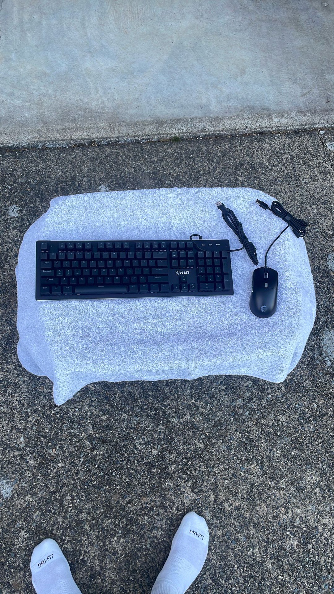 Msi Force GK300 Blue With Msi Mouse