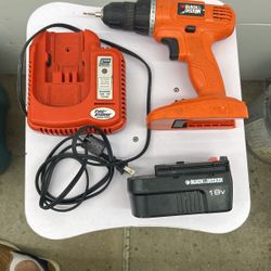 Black And Decker Drill Includes Battery And Charger