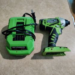 Greenworks Driver And Charger.