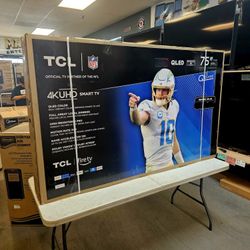 TCL 75 INCH QLED UHD FIRE TV'S IN STOCK 75Q691F FULL ARRAY AIR PLAY VOICE SEARCH W/WARRANTY - PAYMENT PLANS
