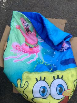 Box of blankets and girls clothes