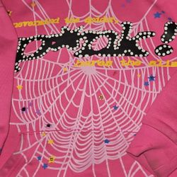 Pink Spider Hoodie Size Small Mens