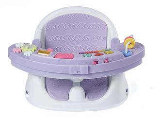 Infantino Music & Lights 3-in-1 Discovery Seat & Booster, Toddler Booster Seat for Dining Table or Kitchen Chair, Baby Activity Center & Snack Tray, L