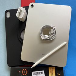 256gb Apple IPad 10th Generation (10.9” Liquid / 2022 model) with pen, keyboard, case & Accessories (warranty 2026) 