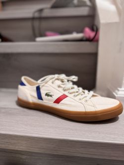 9.5 Lacoste Men's Sideline 119 2 Cma Leather Sneakers