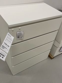 IKEA MALM 4-Drawer Chest White