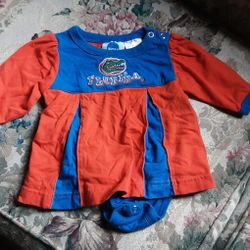 Baby Girl Florida Gators Cheerleader Costume Size 3-6 Months