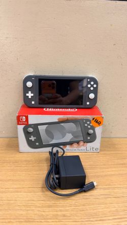 NINTENDO SWITCH LITE GRAY W/CHARGER IN ORIGINAL BOX