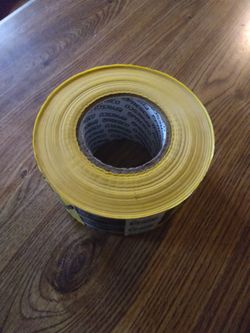 PRESCO CAUTION TAPE ROLL NEW 3" x 1,000 FT.