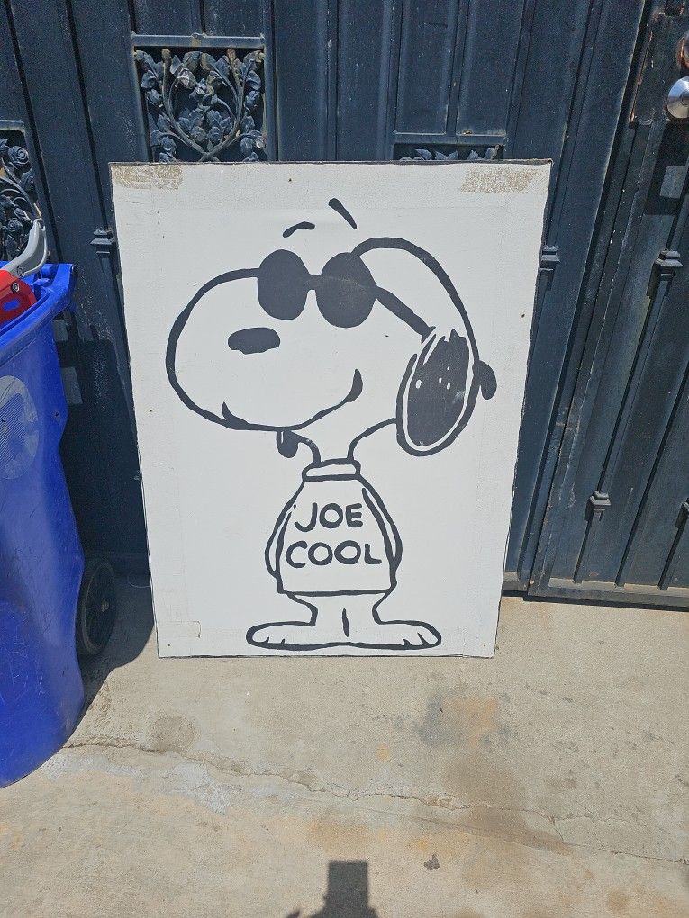 Canvas Painting Of Snoopy