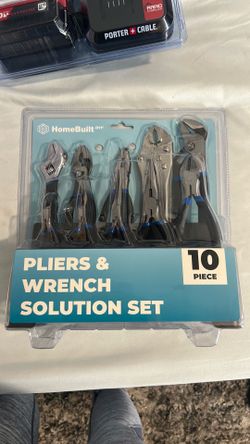 Pliers and wrench set