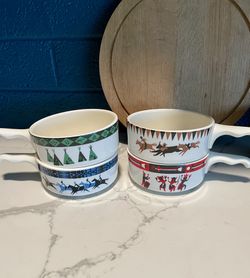 Lee Bates 'Homer Laughlin' Southwestern Individual Casserole/Soup Bowls