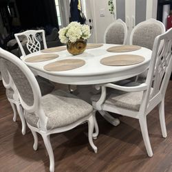 Beautiful  White Dining Set