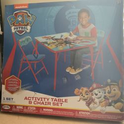 Paw Patrol Activity Table With 2 Chairs 
