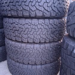 4 used Tires lt 245/75r17 bfgoodrich ko2 🤑free Installation ‼️