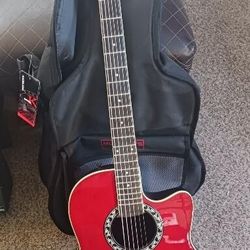 Applause By Ovation Electric Acoustic Guitar Excellent Condition Pro Setup