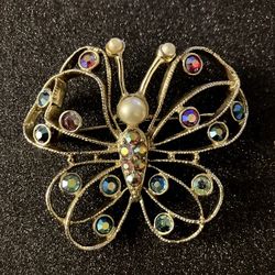 Vintage Emmons Butterfly Brooch 