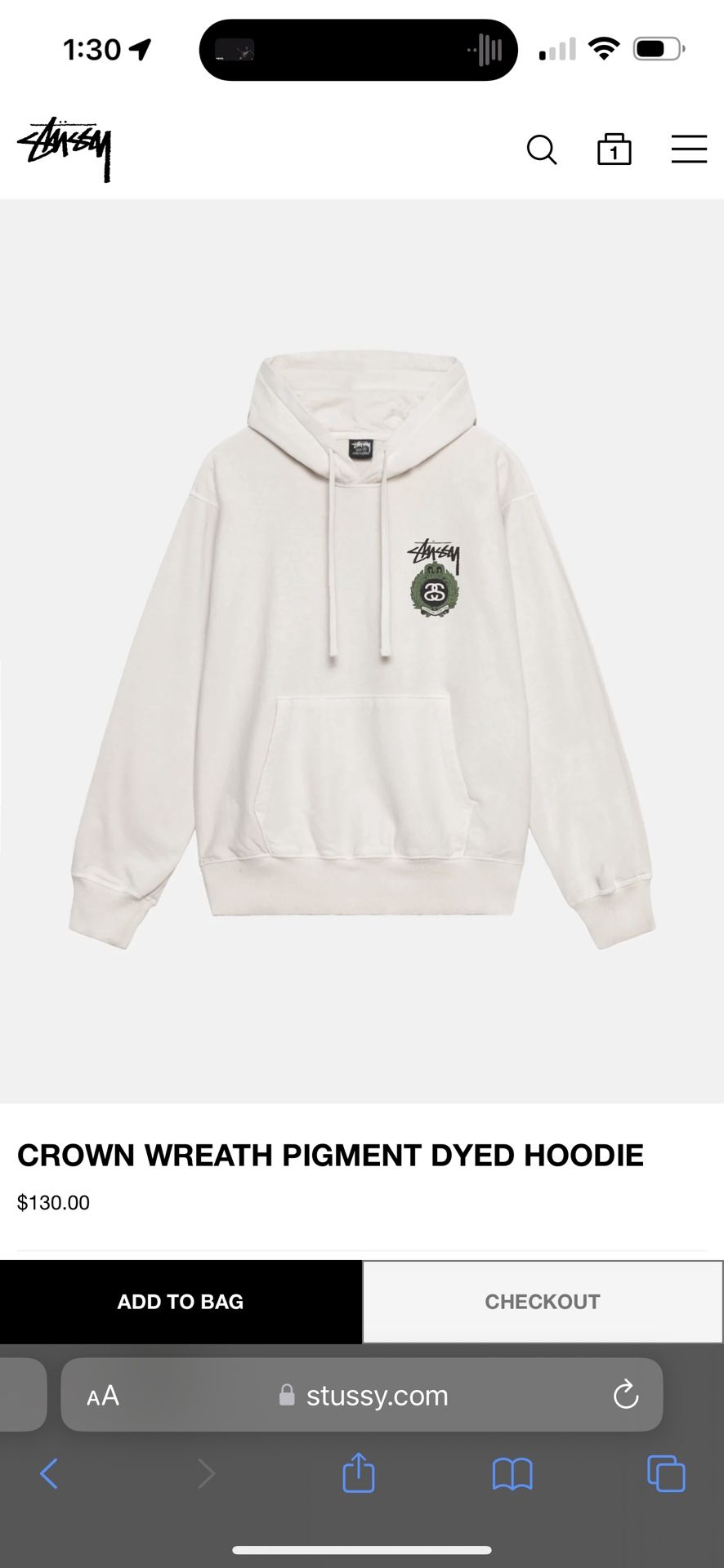 Stussy Crown Wreath Pigment for Sale in Inglewood, CA - OfferUp