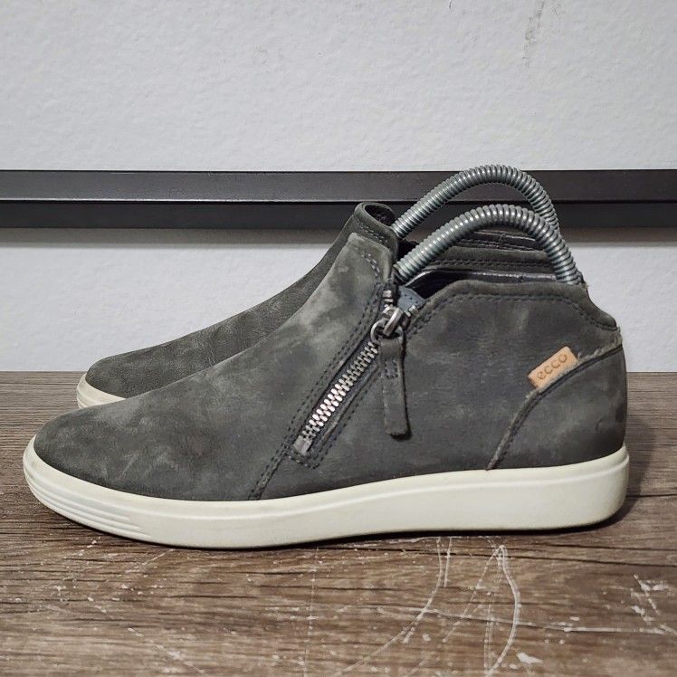 Ecco Soft 7 Nubuck Zip Bootie Women’s Ankle Boots Shoes Size 37 (6)