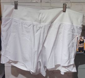 Women's Vivid White Compression Shorts $6 each (Two Available In Size XL 16-18, One Available In Size XXL 20 and One Available In Size XXXL 22)