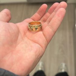 14k Gold Spinning Ring