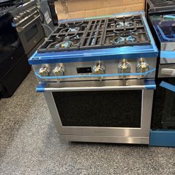 Stainless Steel Monogram 30” Gas Range Stove Statement Series