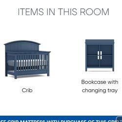 Baby Crib And Changing Table