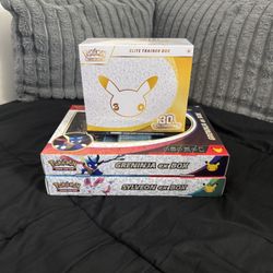 30th Celebration Pokemon ETB and Ex Boxs