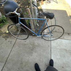 Fixed Gear Bike. Vintage Peugeot Bike