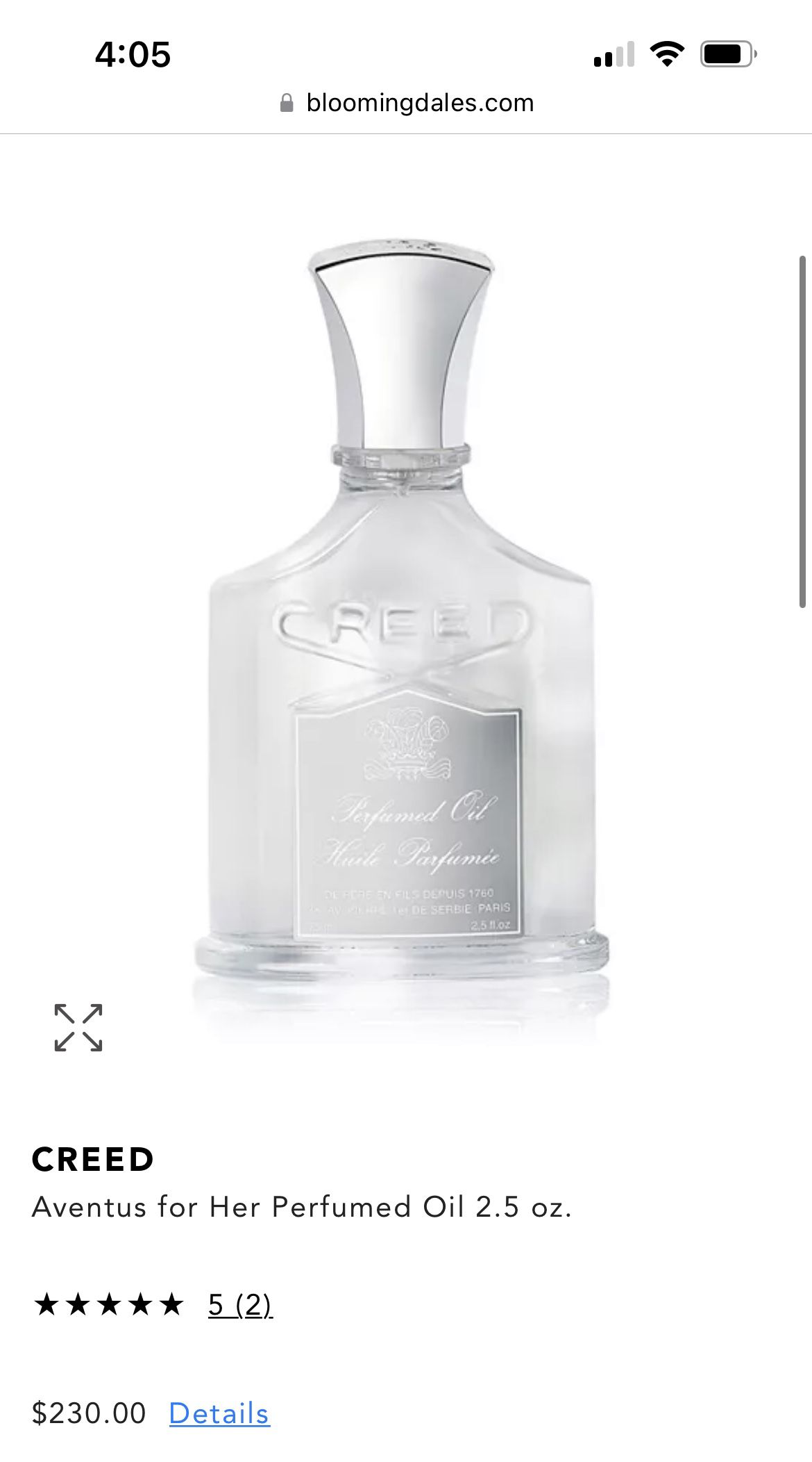 Creed Perfume - Brand New 