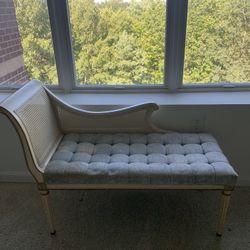 Hibriten Chair Company Mid Century Cane Back Chaise Lounge