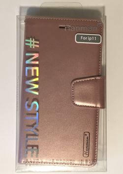 NEW STYLE •WALLET CASE•IPHONE 11•PINK