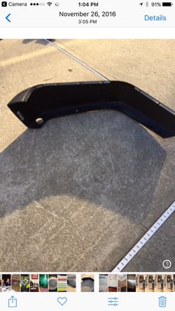 Jeep Wrangler sport fender flares. Set of 2 passenger side