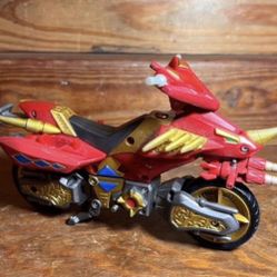Power Ranger’s Dino Thunder Red and Gold Triassic Bike Motorcycle TOY
