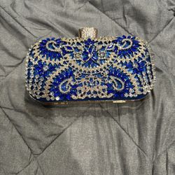 Blue Sparked Clutch