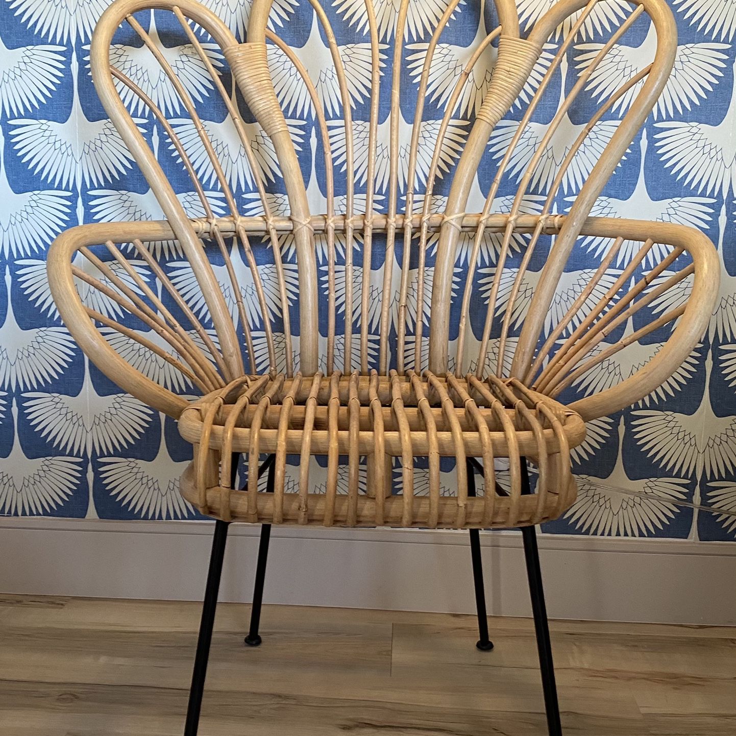 Rattan Fan Back Accent Chair for Sale in Phoenix AZ OfferUp