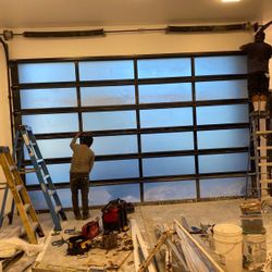 Overhead Garage Door Replace And Adjusted Parts 