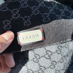 Black/grey Gucci Scarf
