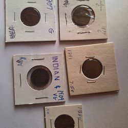 Indian Head Pennies.      Group 4