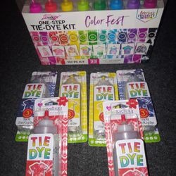 One-Step Tye-Dye Kit (102 Pieces) Plus 6 More Kits (9 Pieces  In Each Set)