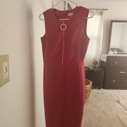 Calvin Klein Pink Midi Skirt Dress