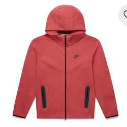 Nike Sportswear Tech Fleece Windrunner Full-Zip Hoodie Light University Red Heather/Black