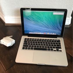 MacBook Pro 13” A1278 Mid 2012 Intel core Core i5 2.5Ghz 8GB 500HD iSight SuperDrive WiFi USB OSX Mavericks10.9