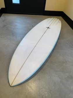 Surfboard — 6’8” twin fin channel bottom