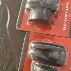 Bicycle headlights with clamped