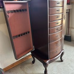 Real Wood Jewelry Armoire 