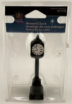 Carole Towne Street Clock Christmas Village Accessory Lemax A4369 New Sealed