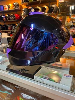 Motorcycle purple flake new dot approved $150