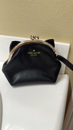 Kate Spade ♠️ wristlet new 100% leather pouch purse cute
